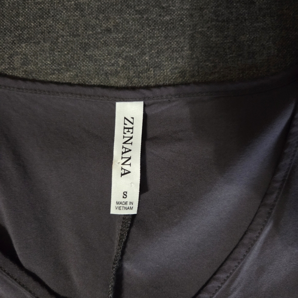 Zenana Outfitters Charcoal Flutter Sleeve Dress - Picture 3 of 3